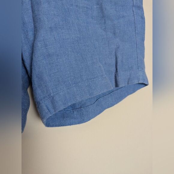 Banana Republic Men’s Linen Shorts – 9" Inseam Size 31 Blue - Picture 3 of 6